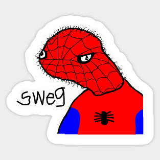 Spoderman Sweg Sticker